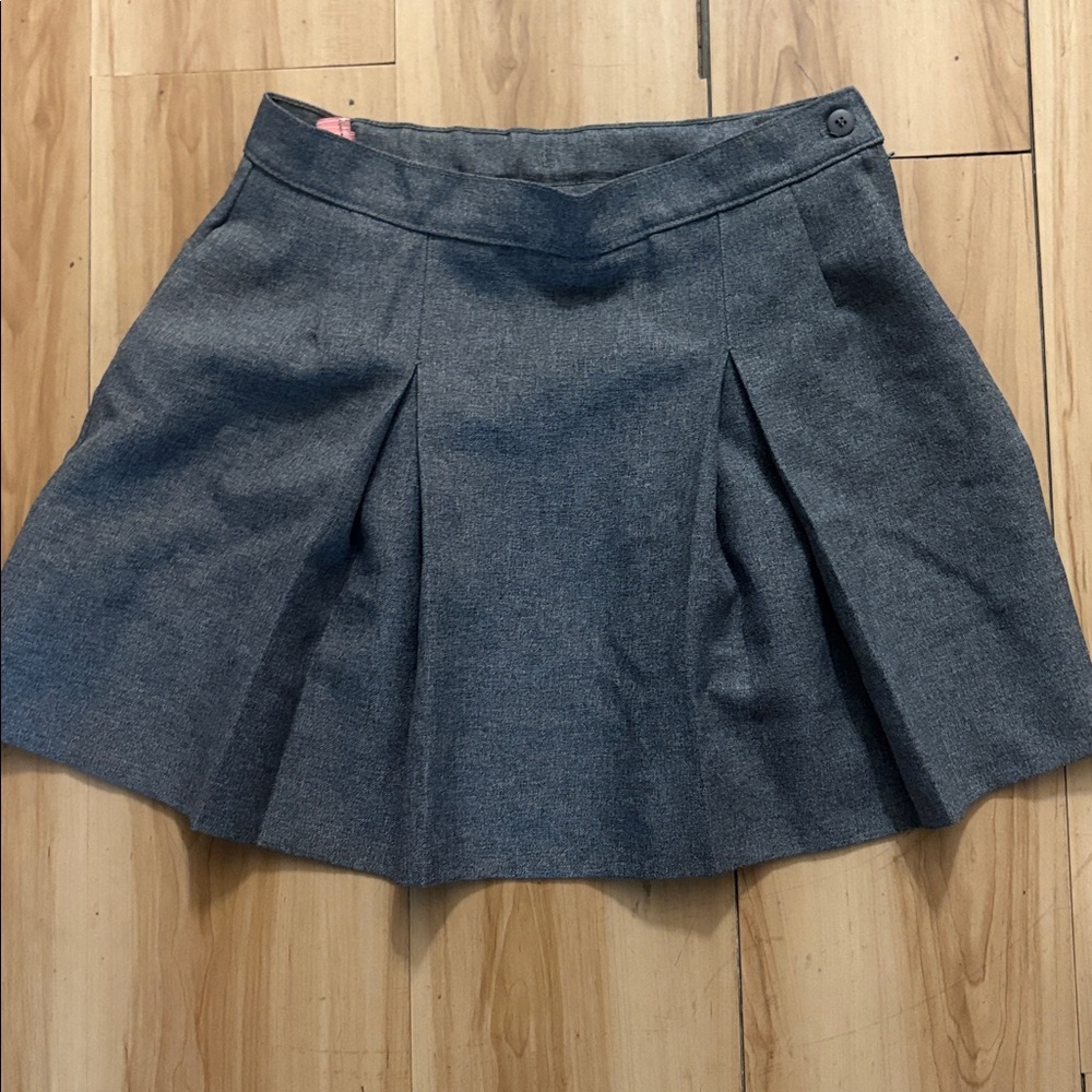 Girls Dennis Since 1920 Gray Pleated School Skirt Size 16 girls